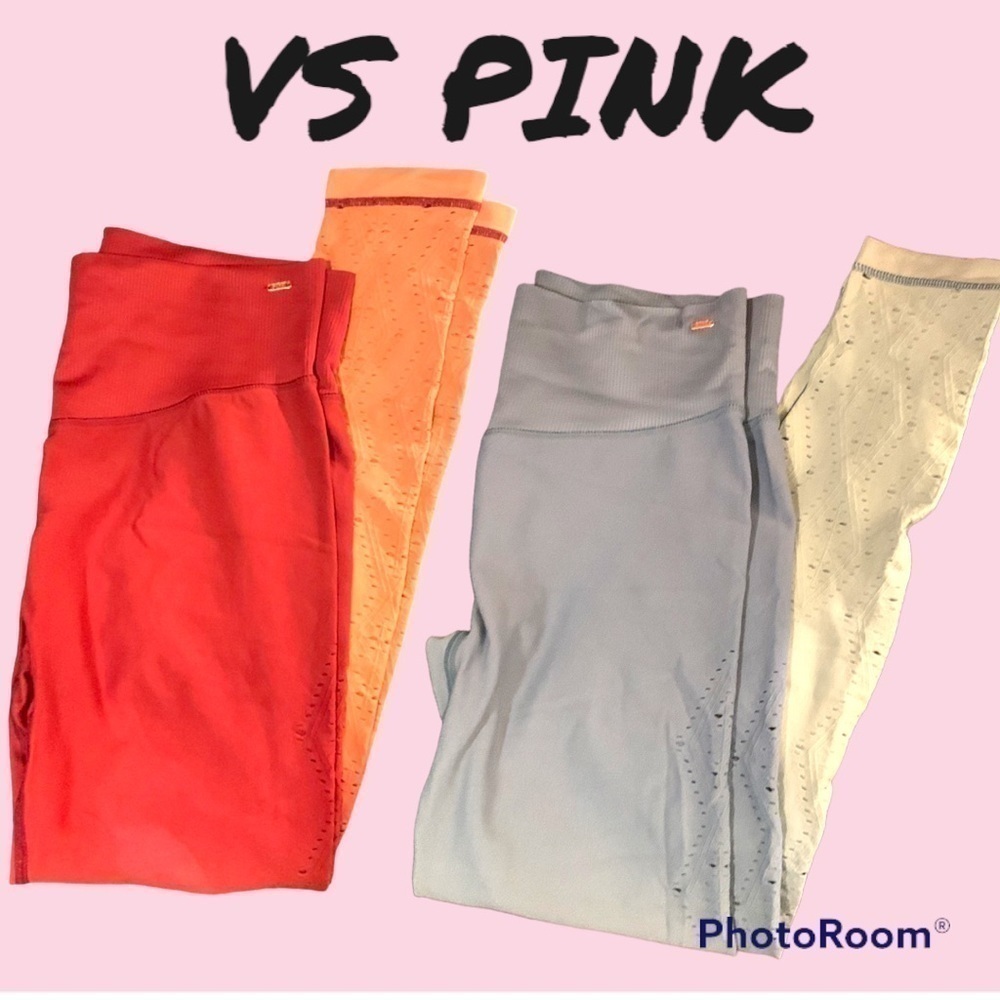NWOT 2 Pair Victoria Secret PINK Seamless Leggings
